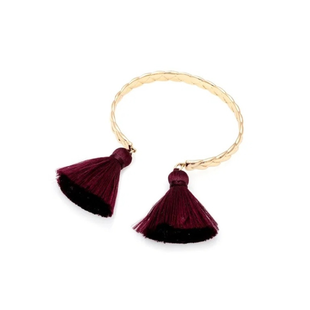 Melanie Auld braided tassel cuff